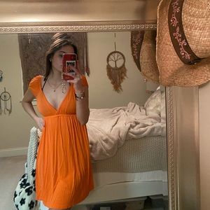 Orange summer dress